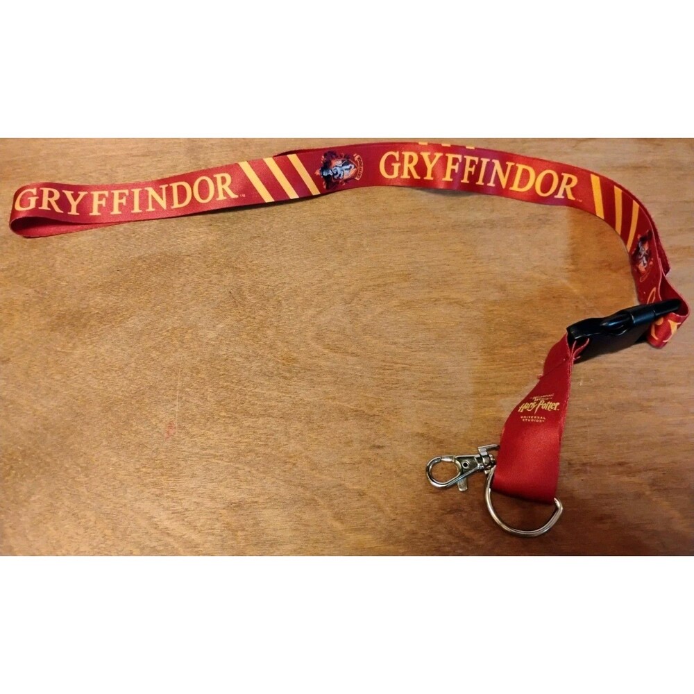 Universal Studios Harry Potter Gryffindor Lanyard Red Gold Wizarding World
